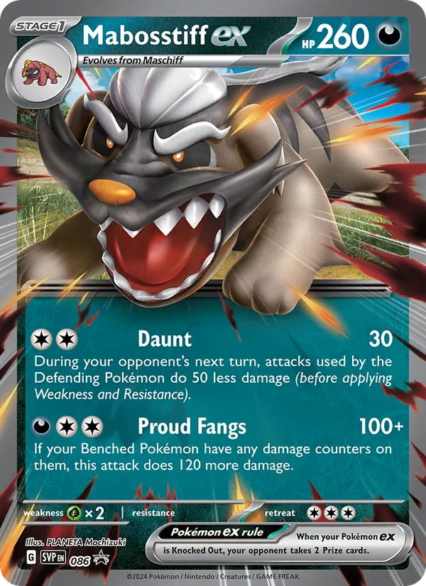 Mabosstiff ex #086 – SVP Black Star Promos card