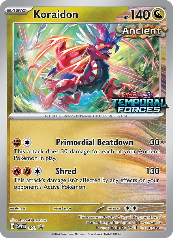 Koraidon #091 – SVP Black Star Promos card