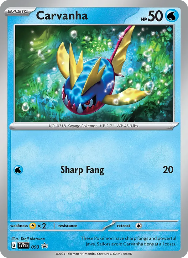 Carvanha #093 – SVP Black Star Promos card
