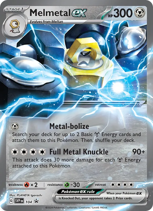 Melmetal ex #104 – SVP Black Star Promos card