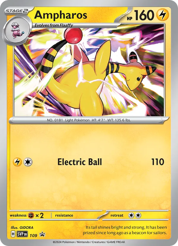 Ampharos #109 – SVP Black Star Promos card