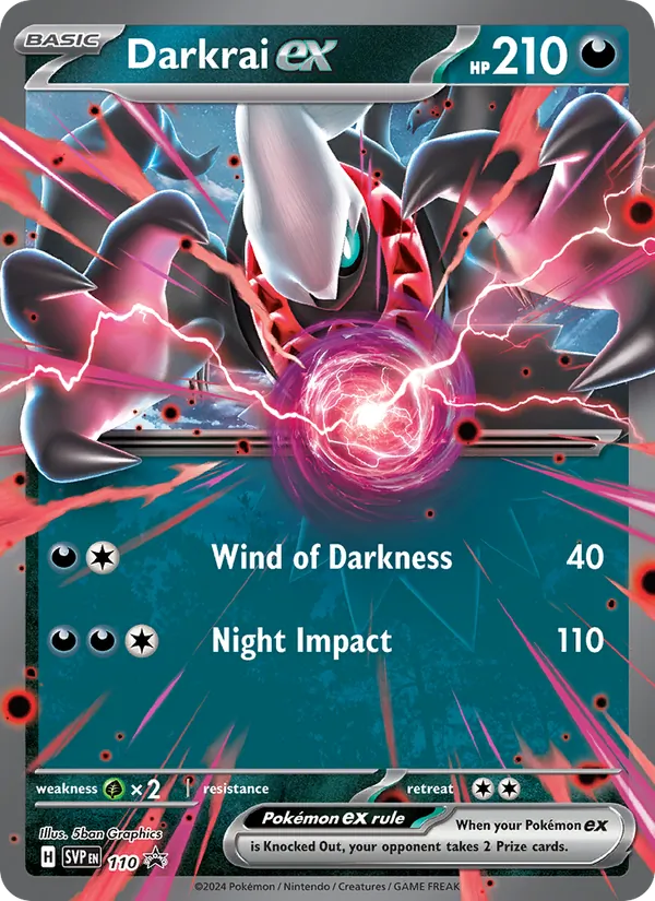 Darkrai ex #110 – SVP Black Star Promos card