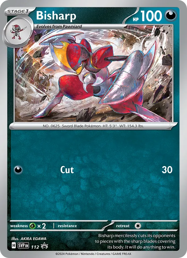 Bisharp #112 – SVP Black Star Promos card