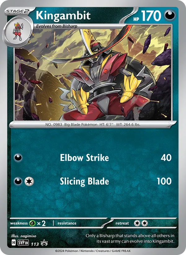 Kingambit #113 – SVP Black Star Promos card