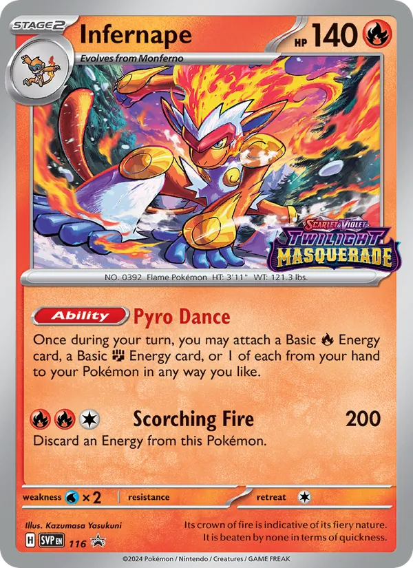 Infernape #116 – SVP Black Star Promos card