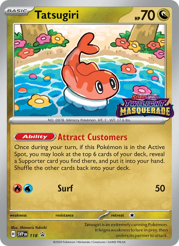 Tatsugiri #118 – SVP Black Star Promos card