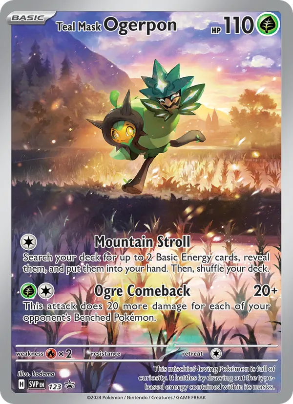 Teal Mask Ogerpon #123 – SVP Black Star Promos card