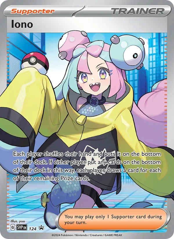 Iono #124 – SVP Black Star Promos card