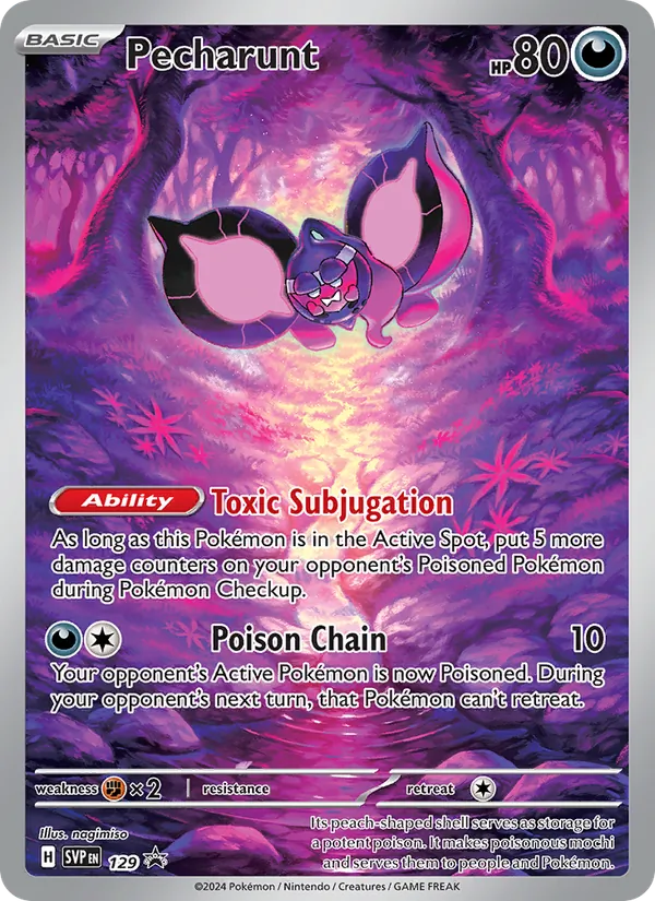 Pecharunt #129 – SVP Black Star Promos card