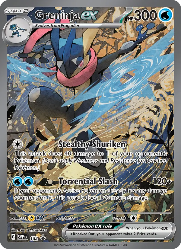 Greninja ex #132 – SVP Black Star Promos card