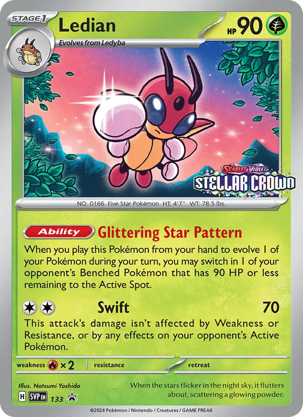 Ledian #133 – SVP Black Star Promos card