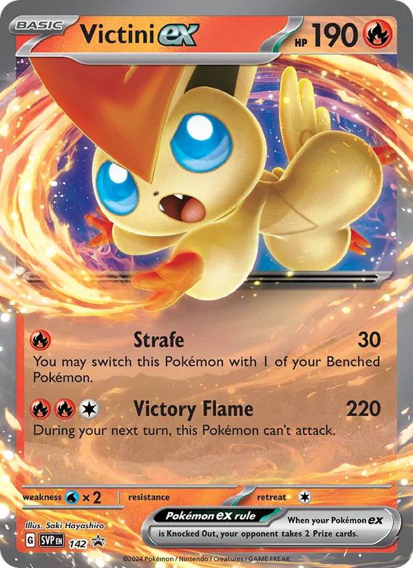 Victini ex #142 – SVP Black Star Promos card