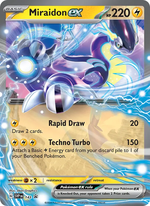 Miraidon ex #143 – SVP Black Star Promos card