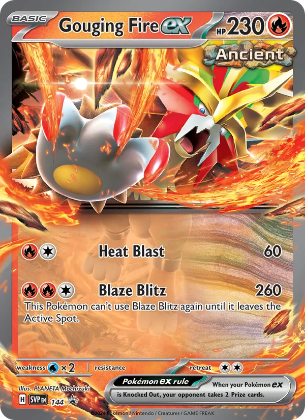 Gouging Fire ex #144 – SVP Black Star Promos card