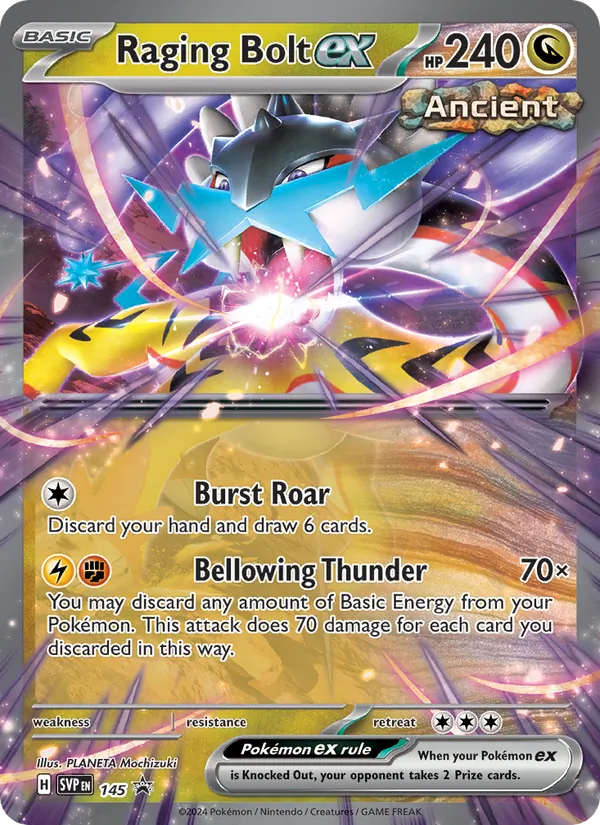 Raging Bolt ex #145 – SVP Black Star Promos card