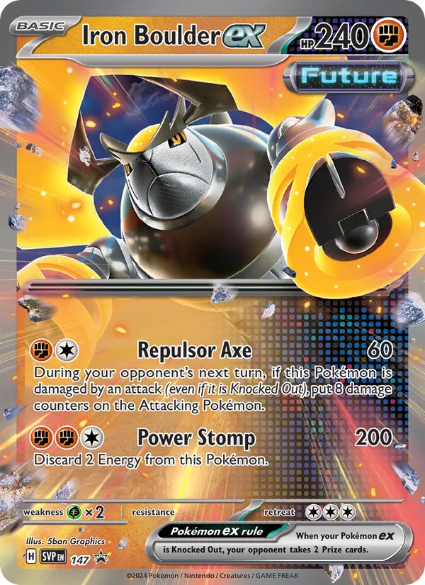 Iron Boulder ex #147 – SVP Black Star Promos card