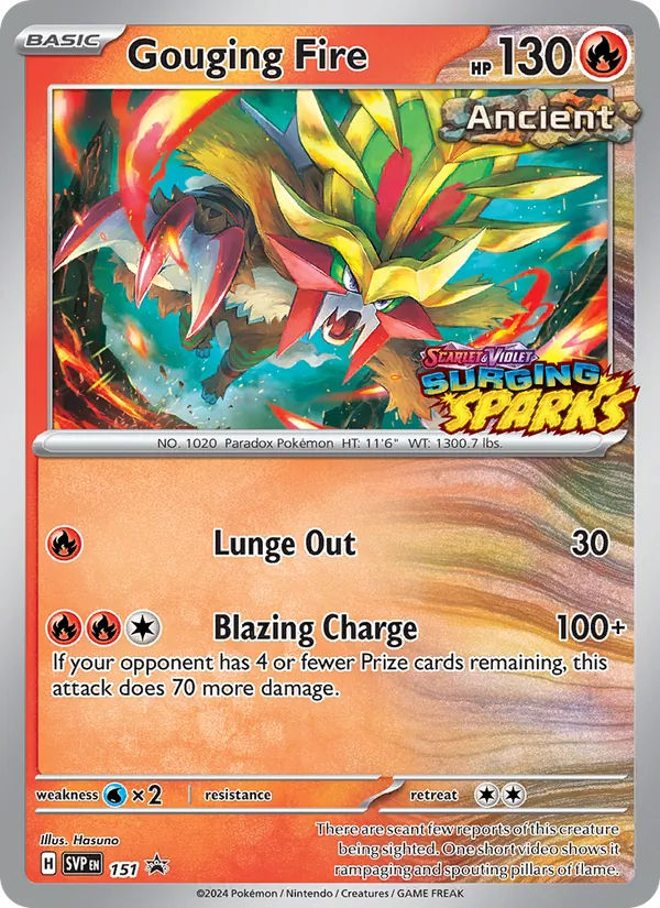 Gouging Fire #151 – SVP Black Star Promos card