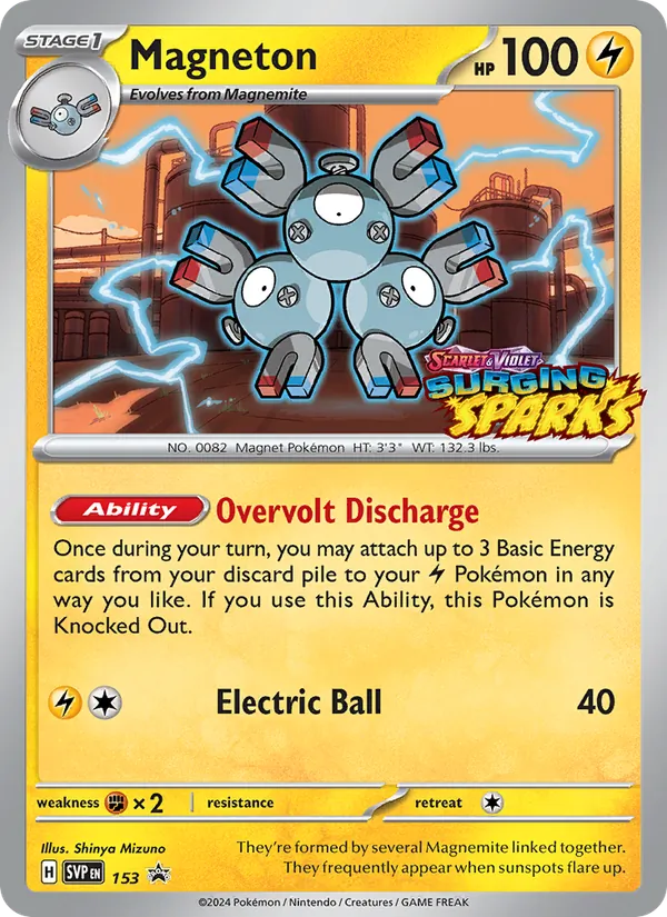 Magneton #153 – SVP Black Star Promos card