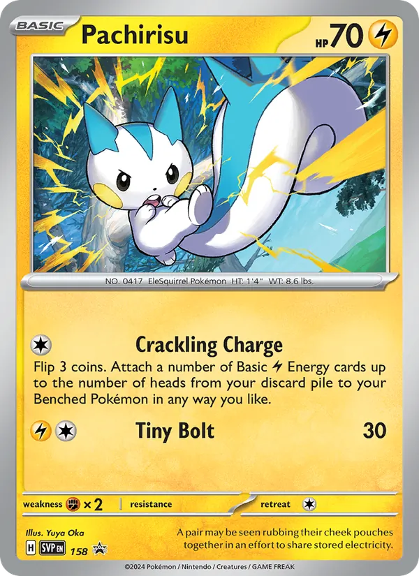 Pachirisu #158 – SVP Black Star Promos card