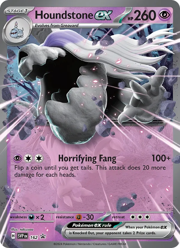 Houndstone ex #162 – SVP Black Star Promos card