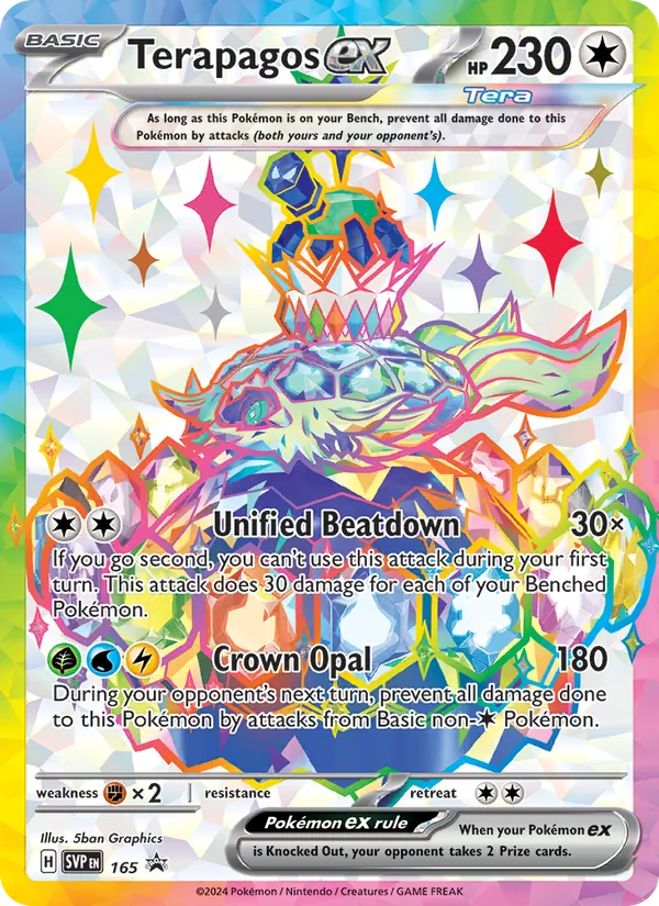 Terapagos ex #165 – SVP Black Star Promos card