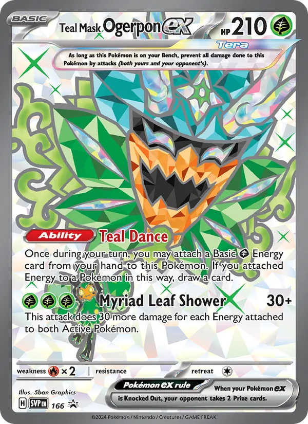 Teal Mask Ogerpon ex #166 – SVP Black Star Promos card