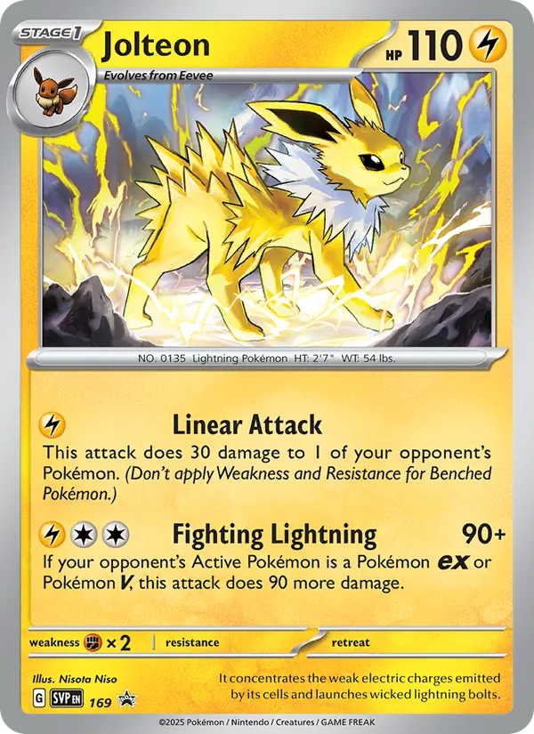 Jolteon #169 – SVP Black Star Promos card