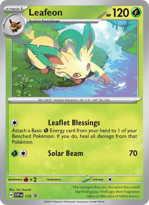 Leafeon #170 – SVP Black Star Promos card