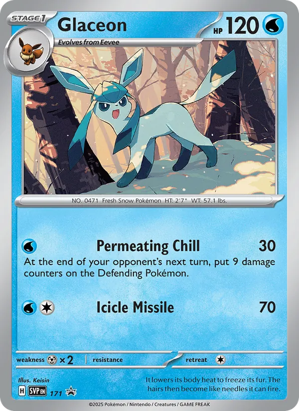 Glaceon #171 – SVP Black Star Promos card