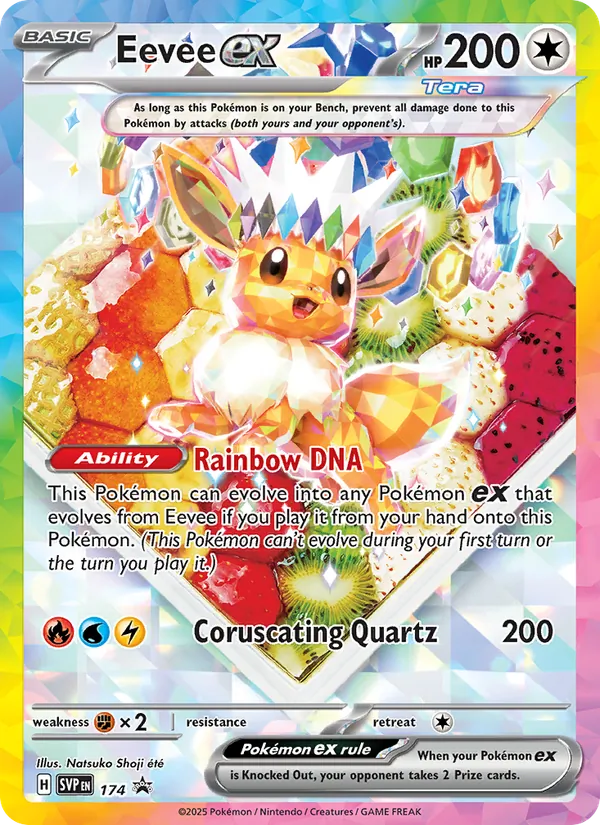Eevee ex #174 – SVP Black Star Promos card