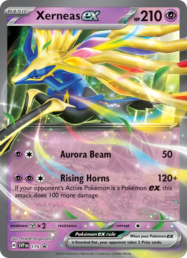Xerneas ex #179 – SVP Black Star Promos card