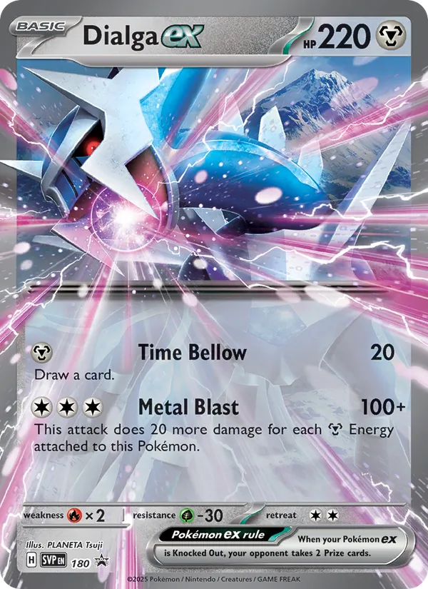 Dialga ex #180 – SVP Black Star Promos card