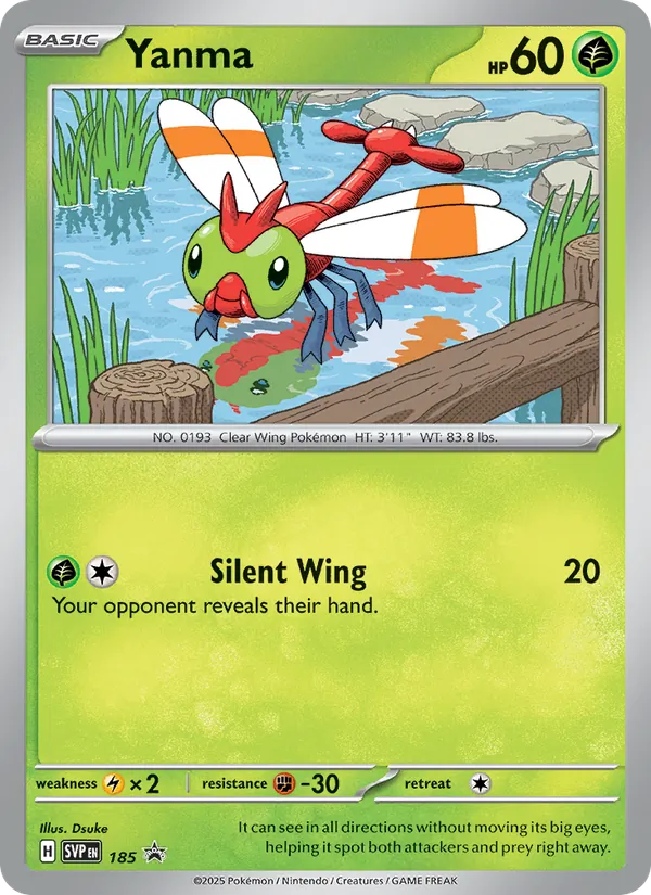 Yanma #185 – SVP Black Star Promos card