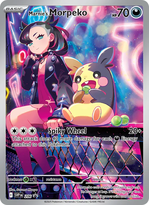Marnie's Morpeko #206 – SVP Black Star Promos card