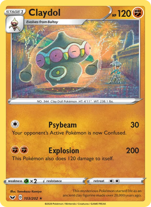Claydol #103 – Sword & Shield card