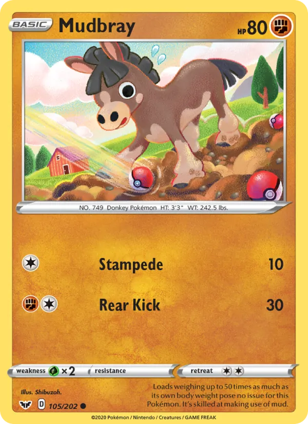 Mudbray #105 – Sword & Shield card
