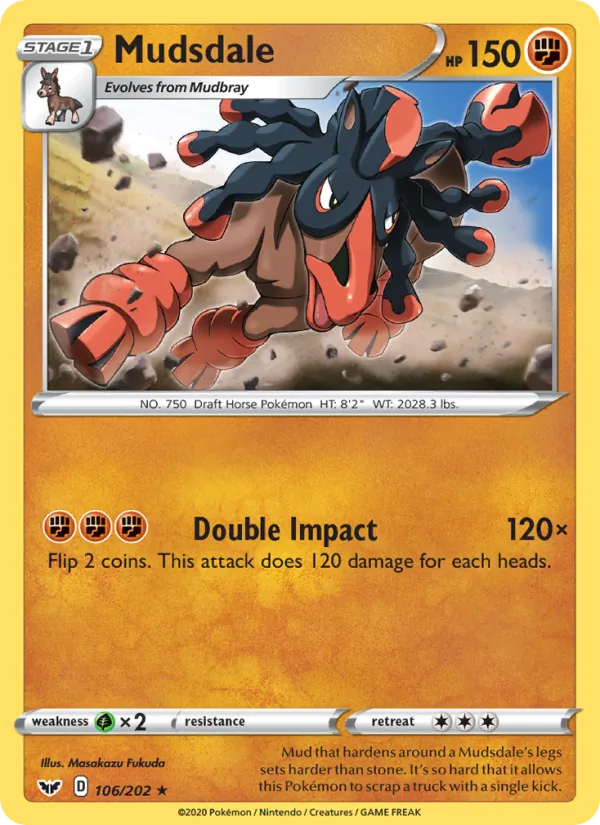 Mudsdale #106 – Sword & Shield card