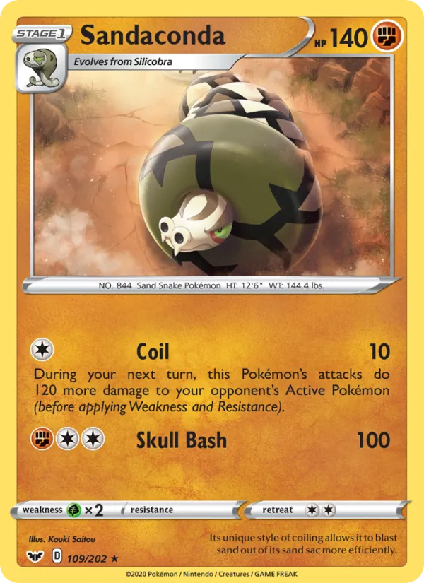 Sandaconda #109 – Sword & Shield card