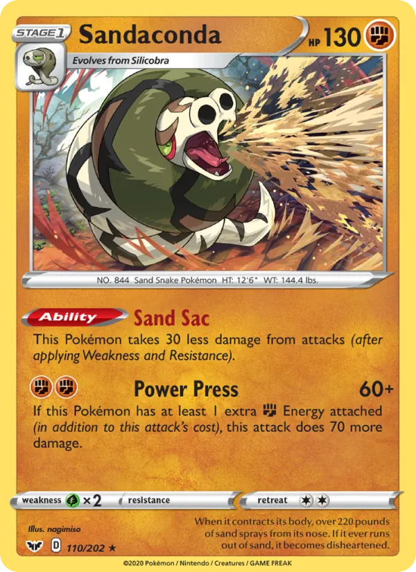 Sandaconda #110 – Sword & Shield card