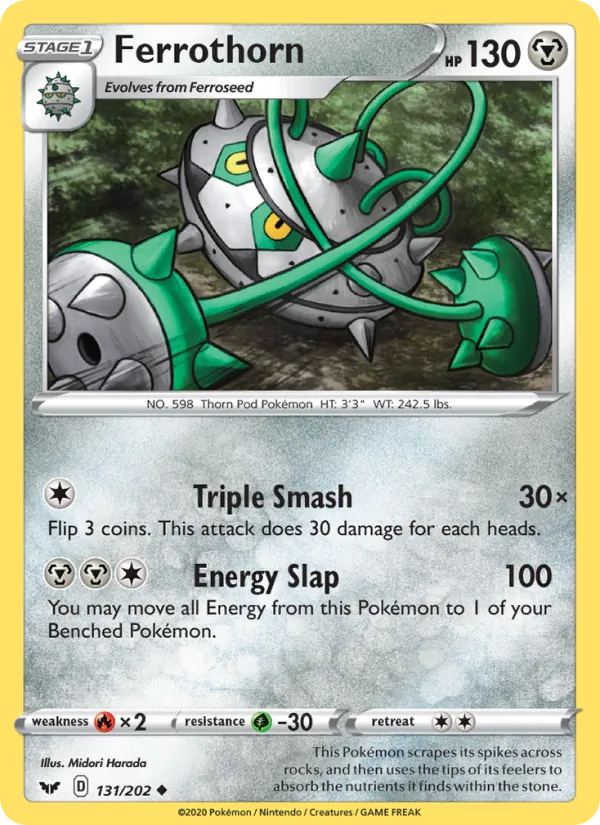 Ferrothorn #131 – Sword & Shield card