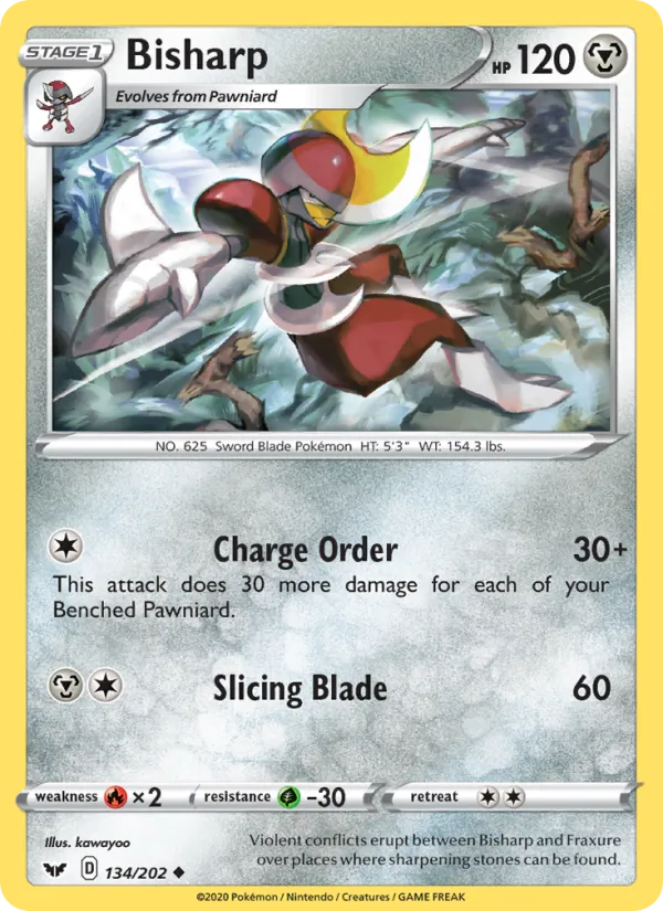 Bisharp #134 – Sword & Shield card
