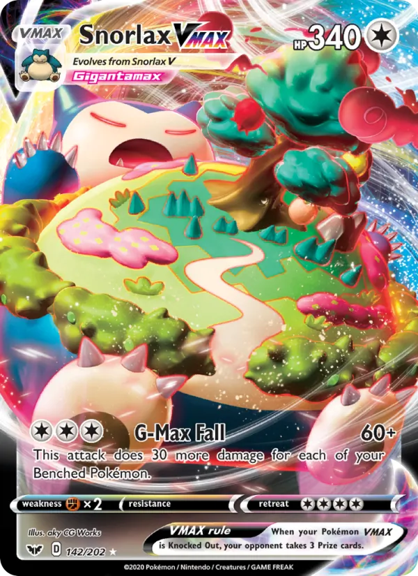 Snorlax VMAX #142 – Sword & Shield card