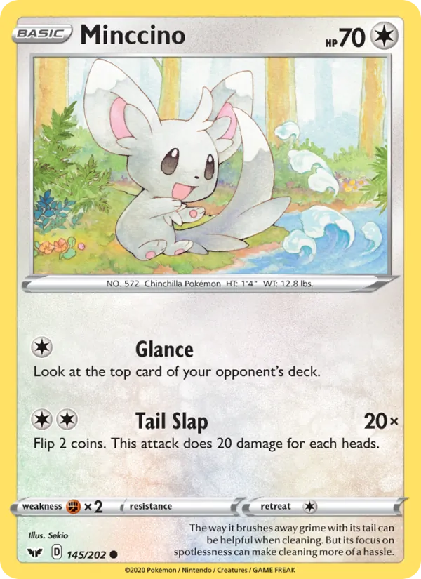 Minccino #145 – Sword & Shield card