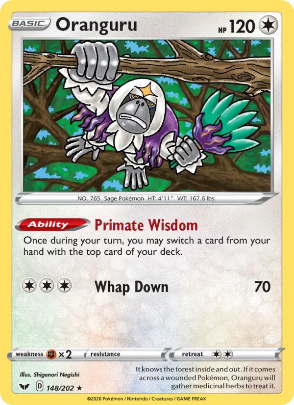 Oranguru #148 – Sword & Shield card