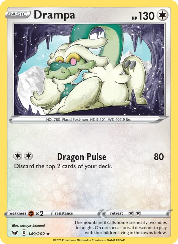 Drampa #149 – Sword & Shield card