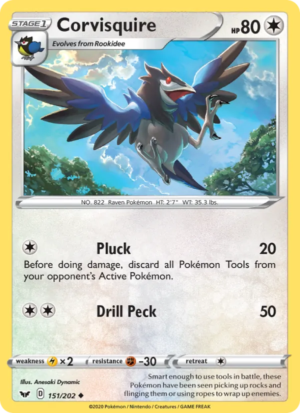 Corvisquire #151 – Sword & Shield card