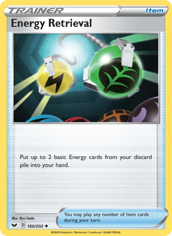 Energy Retrieval #160 – Sword & Shield card