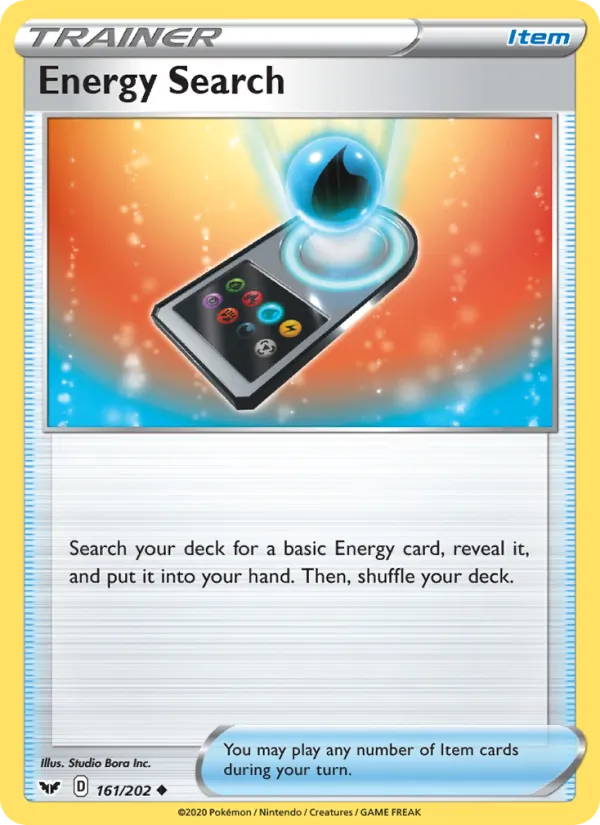 Energy Search #161 – Sword & Shield card