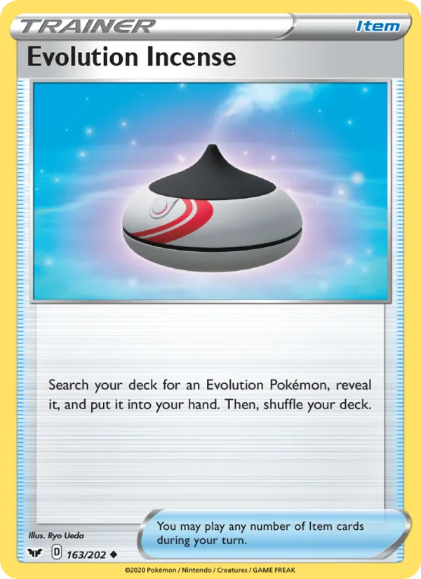Evolution Incense #163 – Sword & Shield card