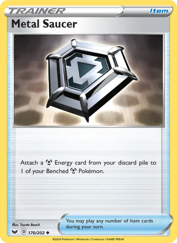 Metal Saucer #170 – Sword & Shield card